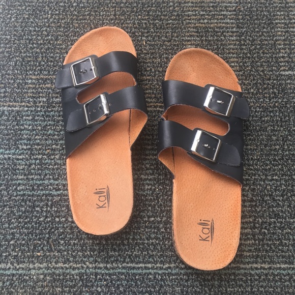 NWOT Kali Eagle Sandals Black Size 9 - Picture 1 of 5